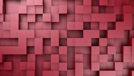 cubos abstractos en movimiento movimiento aleatorio de fondo en bucle. animación 3d 4k v8