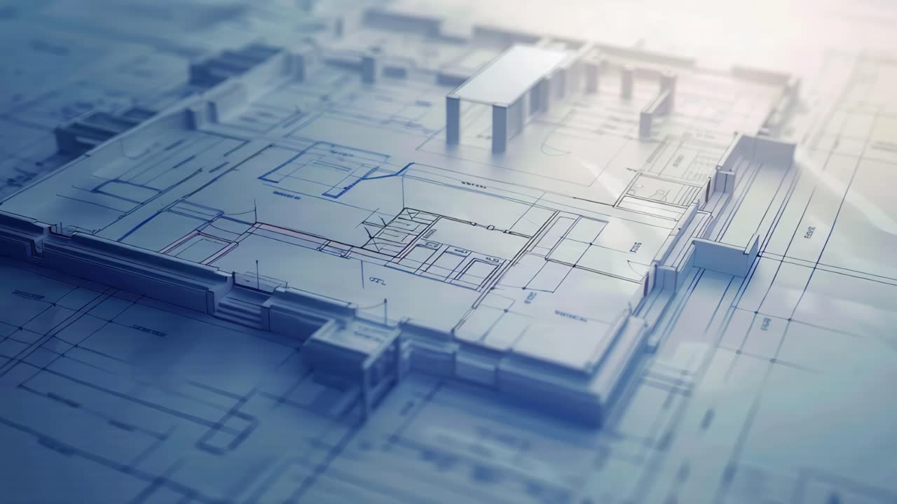 Architectural Blueprint of a House