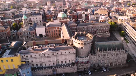 vista general aérea del castillo de dublín