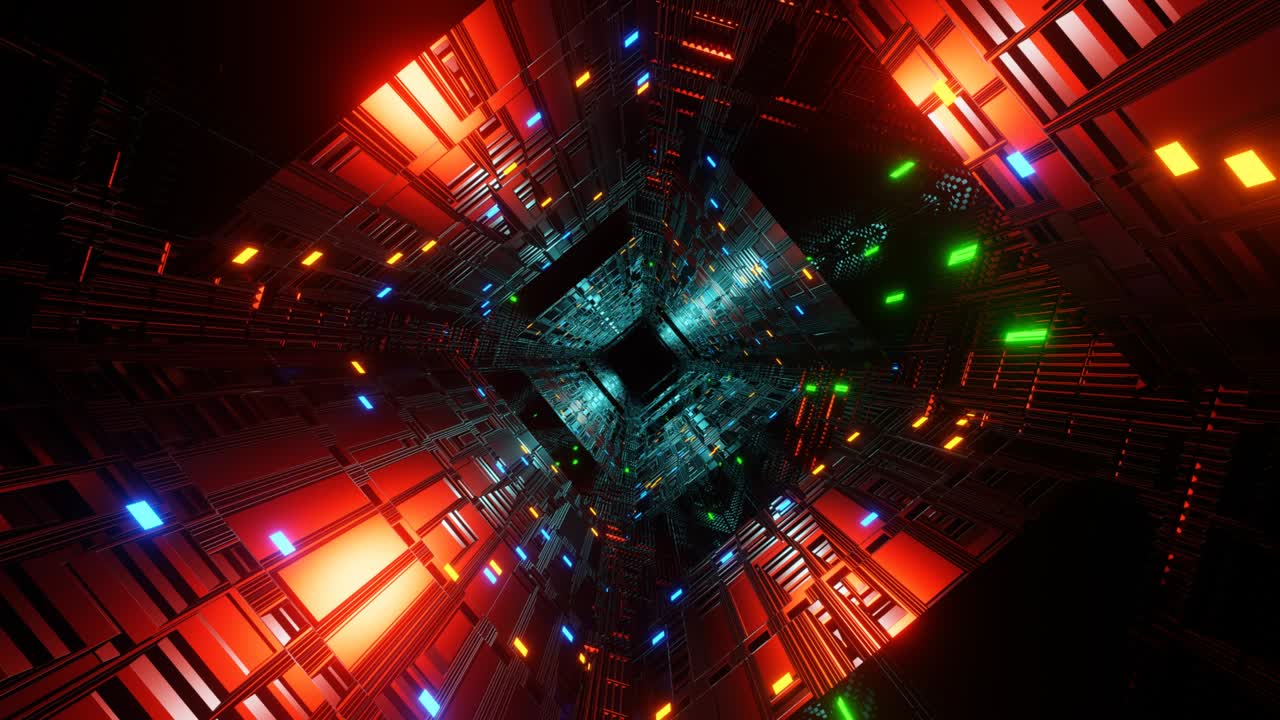 Looped VJ Loop Tunnel Flying To Infinity