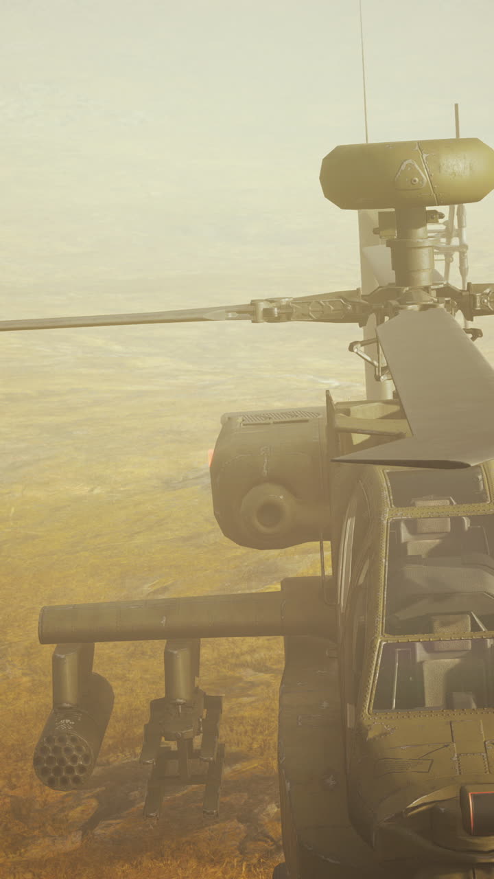 helicóptero militar en el desierto