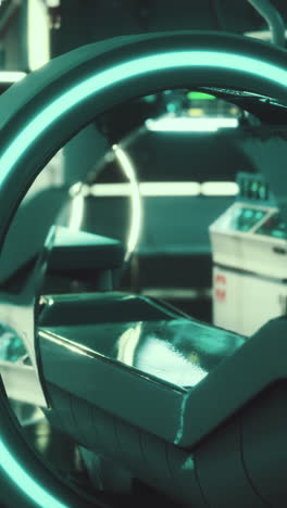 futuristic medical equipment in a modern hospital