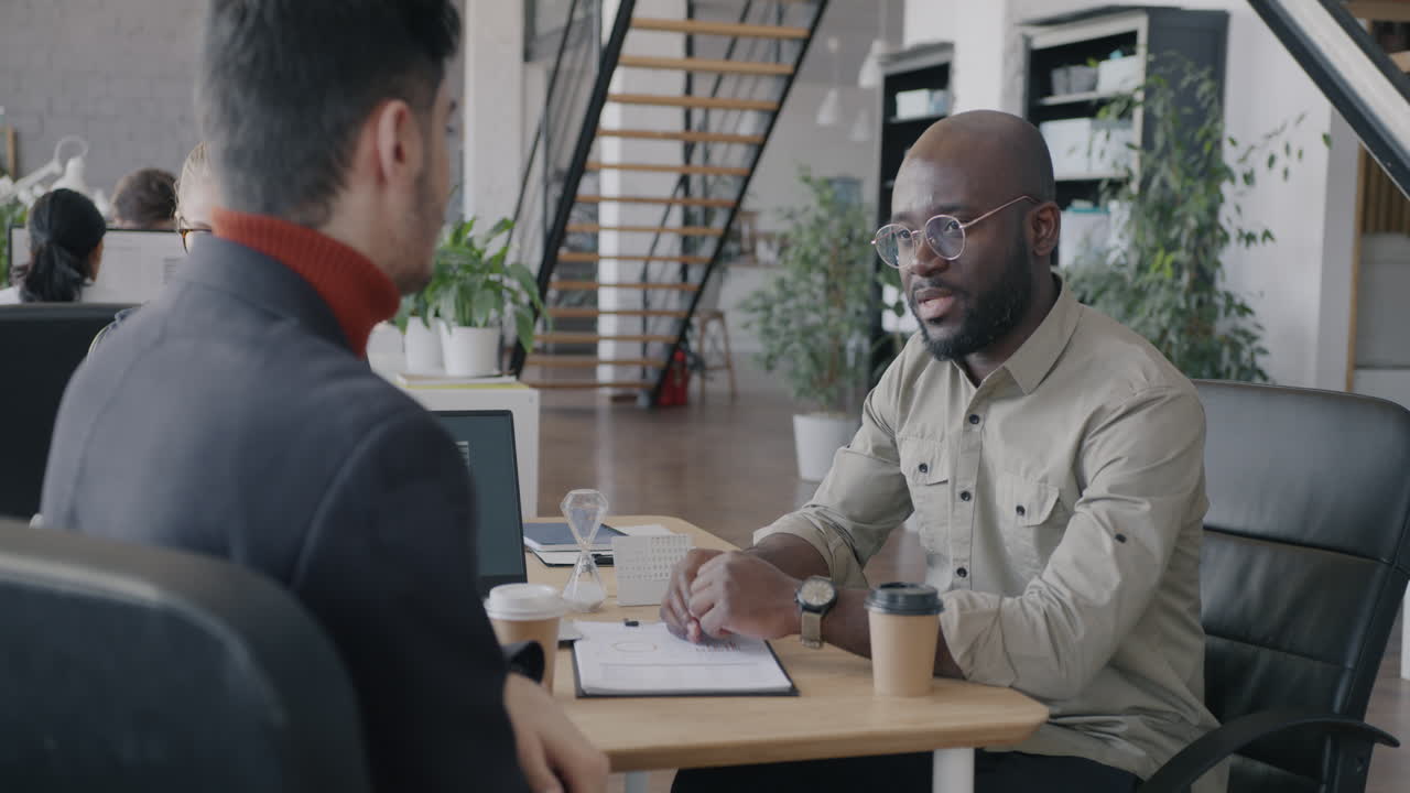 Business Meeting in Modern Office
