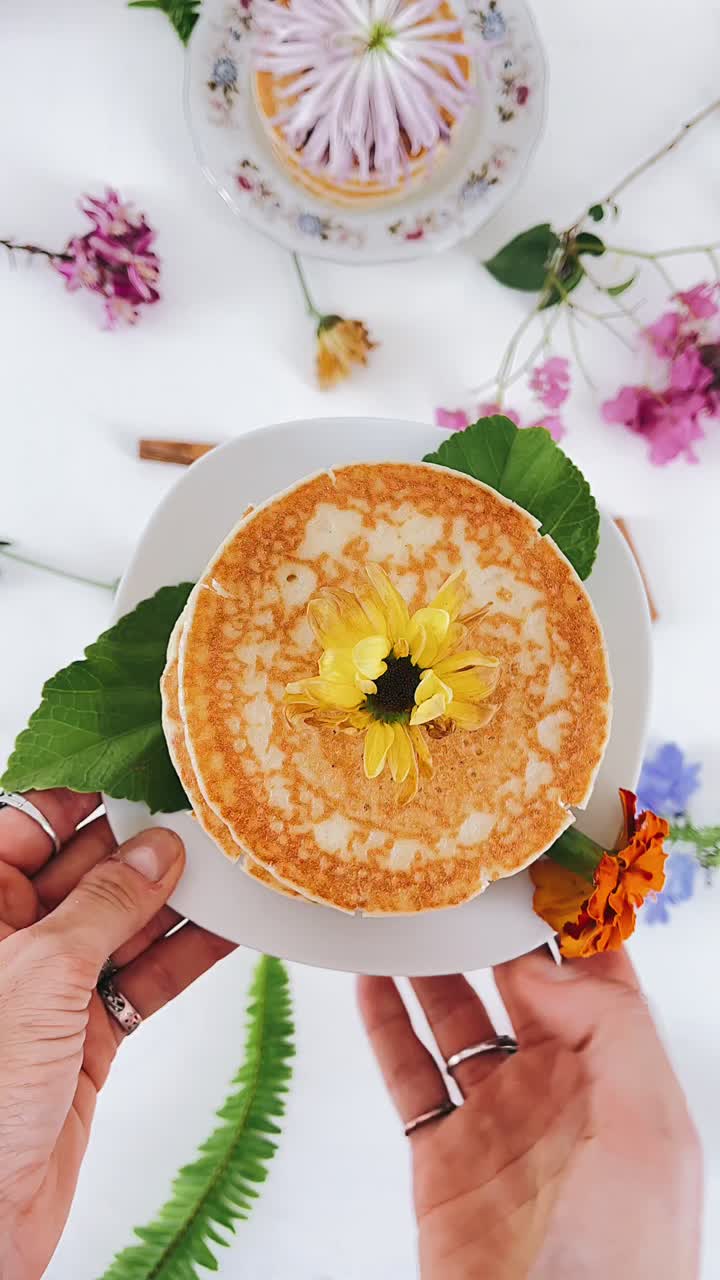 Floral Pancakes