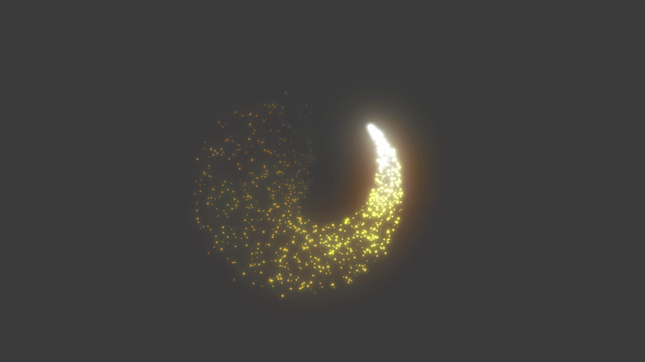 Abstract Glowing Particles