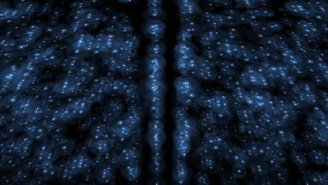 patrón cerebral abstracto fondo azul con puntos blancos