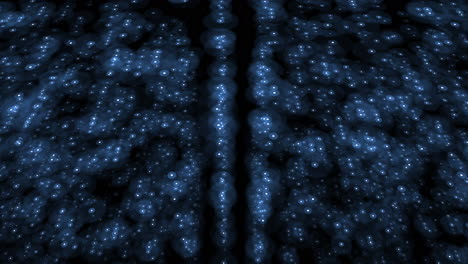 abstract brain pattern blue background with white dots