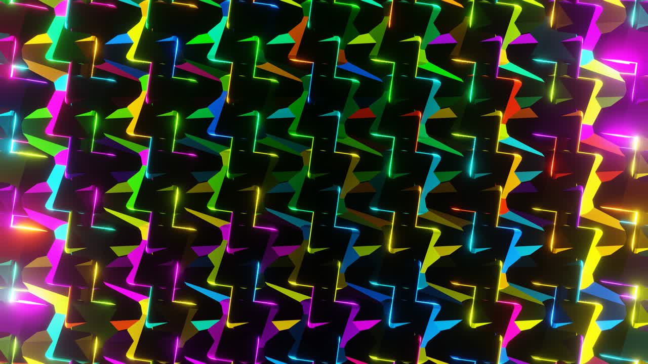 fondo de neón abstracto. animación en bucle de vj
