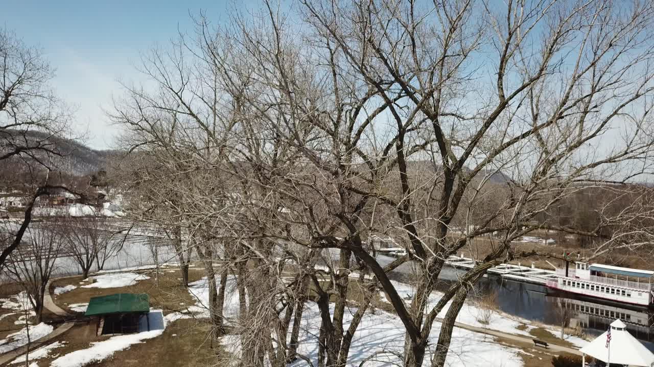 River with Ice Floes in Spring