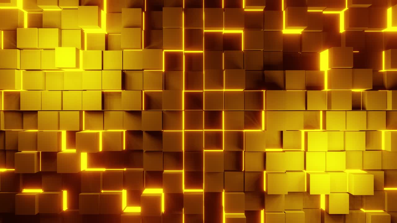 fondo de ladrillos de bucle de metal amarillo vj