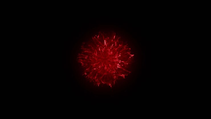 Powerful red plasma shockwave expands in a circular motion and dissipates. Ideal for sci-fi energy fields, explosions, or impacts