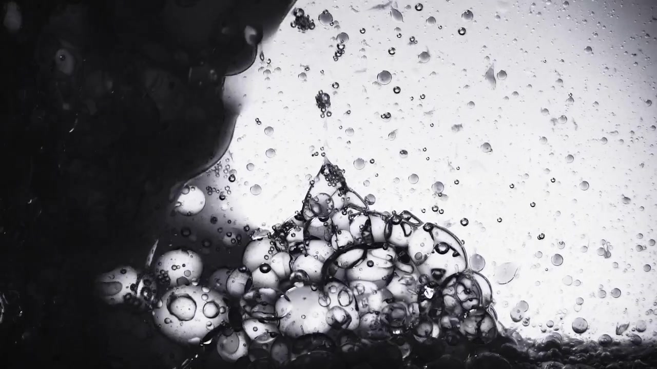 Background from bubbles. Motion of bubbles.