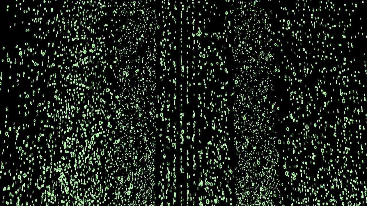 Abstract Binary Code Rain