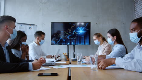 business meeting during a pandemic