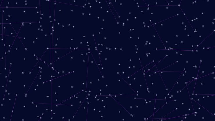 Stunning night sky enchanting constellation of stars in cosmic connection