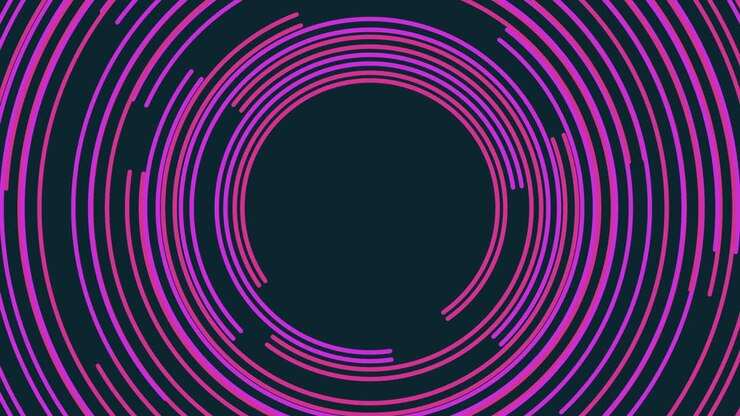 Líneas arremolinadas vibrantes en un patrón circular dinámico