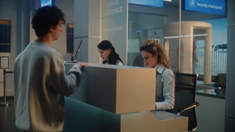 airport check-in counter