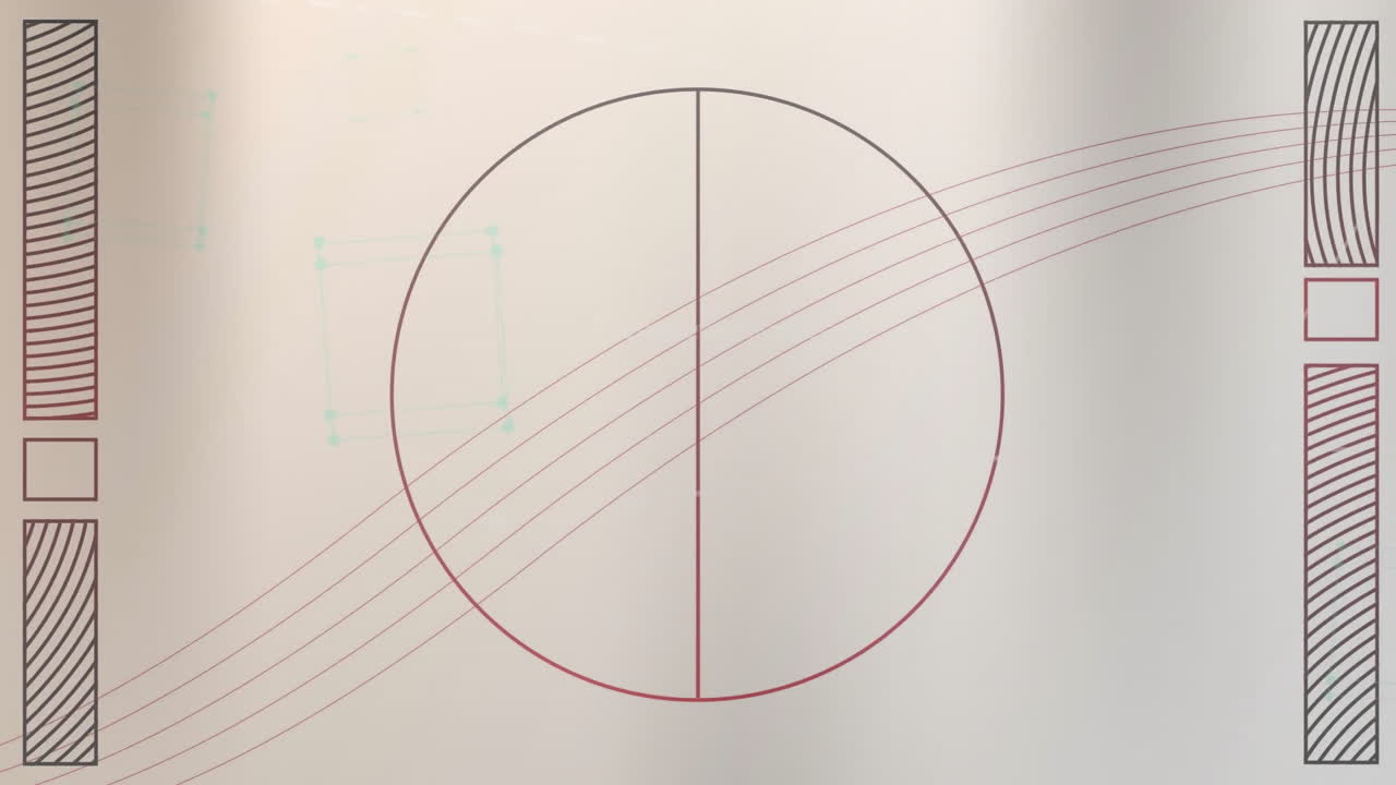 백색 배경에 컴퓨터 게임 화면 그림의 애니메이션