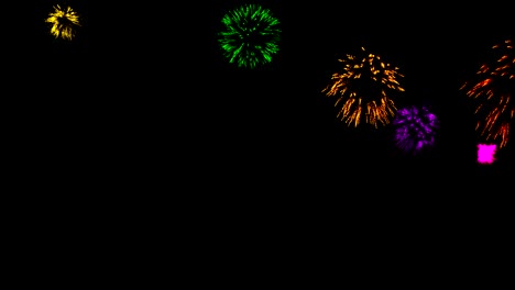 fondo abstracto con fuegos artificiales. animación cg