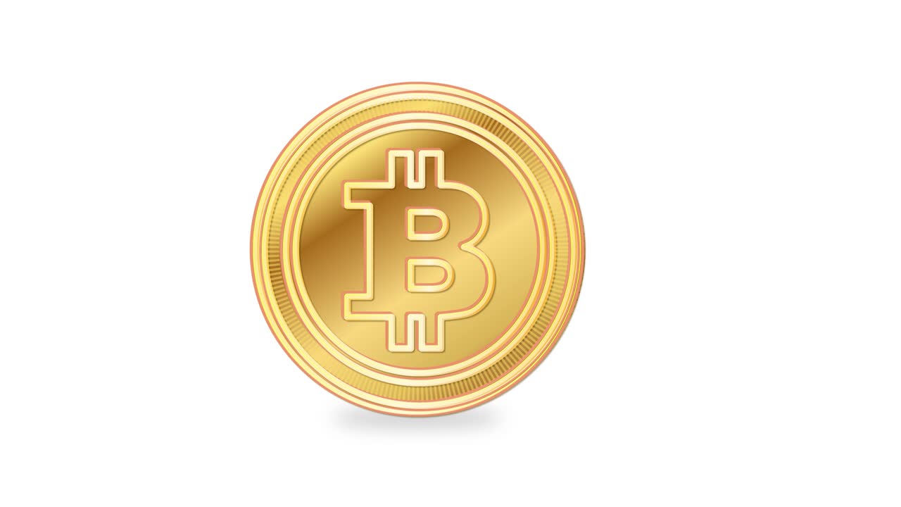 Crypto currency golden coin bitcoin symbol isolated on transparent  background | Premium Vector