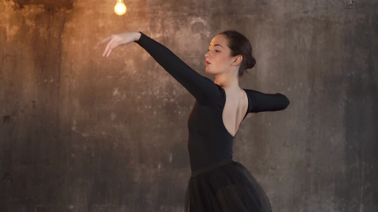 Dançarina de ballet em movimento