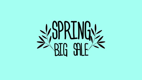 Spring-Big-Sale-with-leaves-on-green-gradient