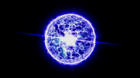 powerful glitch blue energy ball.