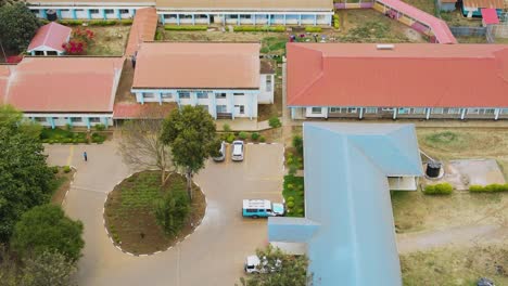 Birdseye-aerial-view-of-Loitokitok-kenya,-shanty-poor-neighborhood-of-Nairobi-suburbs,-Kenya