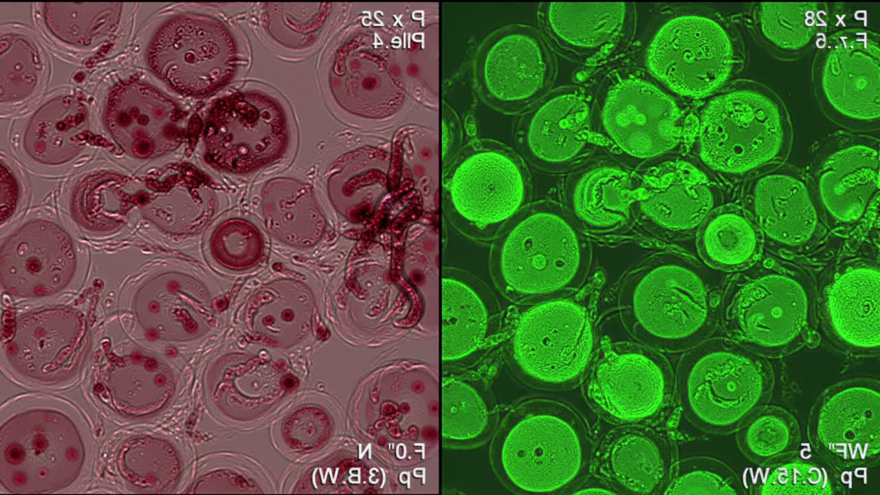 Comparison of Cellular Structures Under Different Staining Techniques: Observation of Microscopic Features and Details in Cellular Morphology