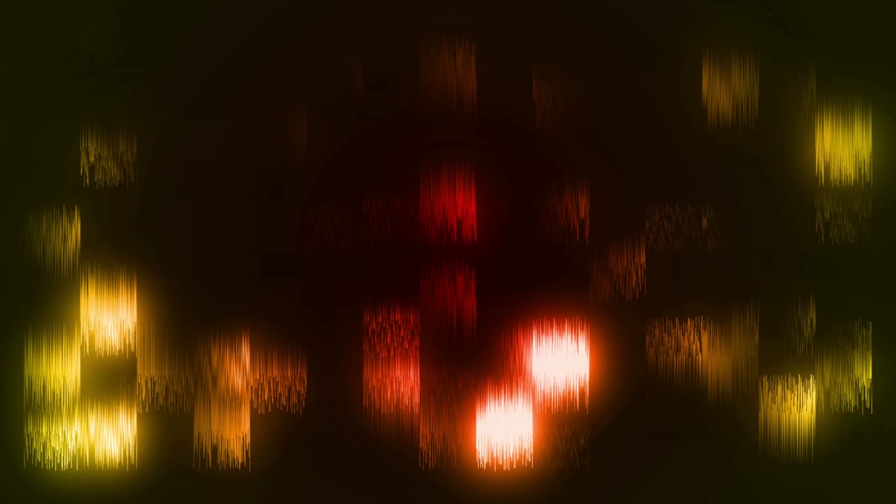 bucle de fondo de partículas brillantes abstractas