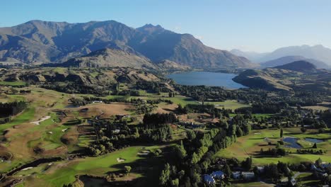 beautiful new zealand landscape - aerial