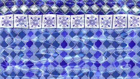 moroccan tiles spa pool background loop