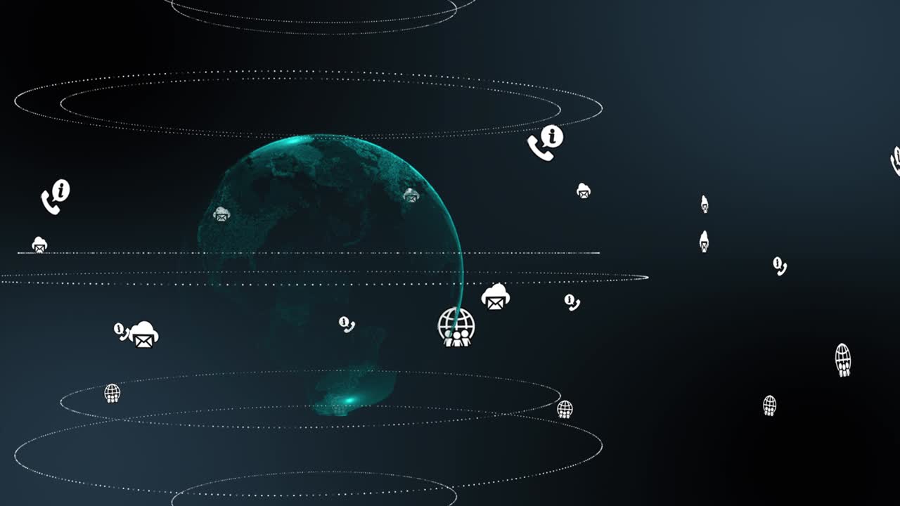 Digital world 5G AI IoT Fintec