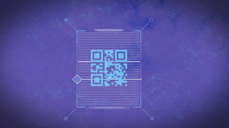 Animation of padlock and data processing over blue background