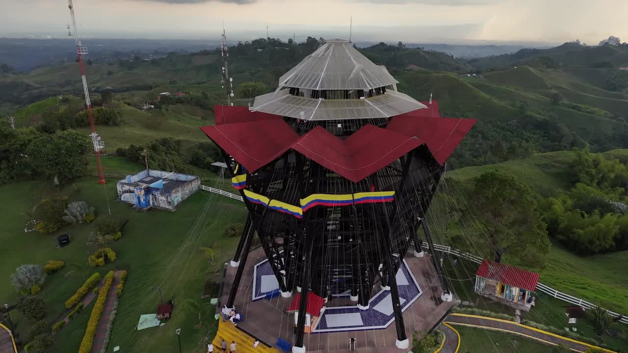viewpoint in the town of Filandia, Quindio, Colombia
