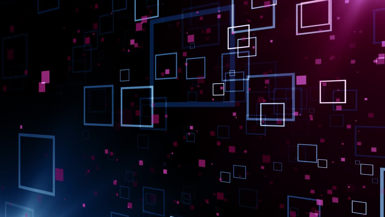 Particles blue pink event game trailer titles cinematic concert stage background loop