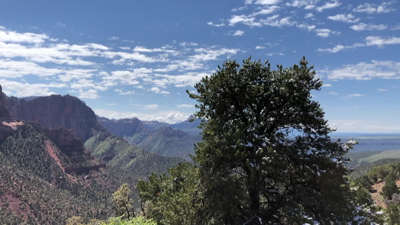vista panorámica del cañón kolob en el parque nacional zion, utah