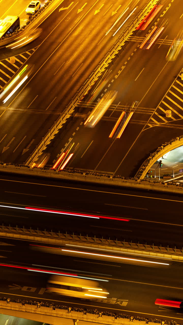 Timelapse of the Beijing city skyline from a high vantage point in vertical
