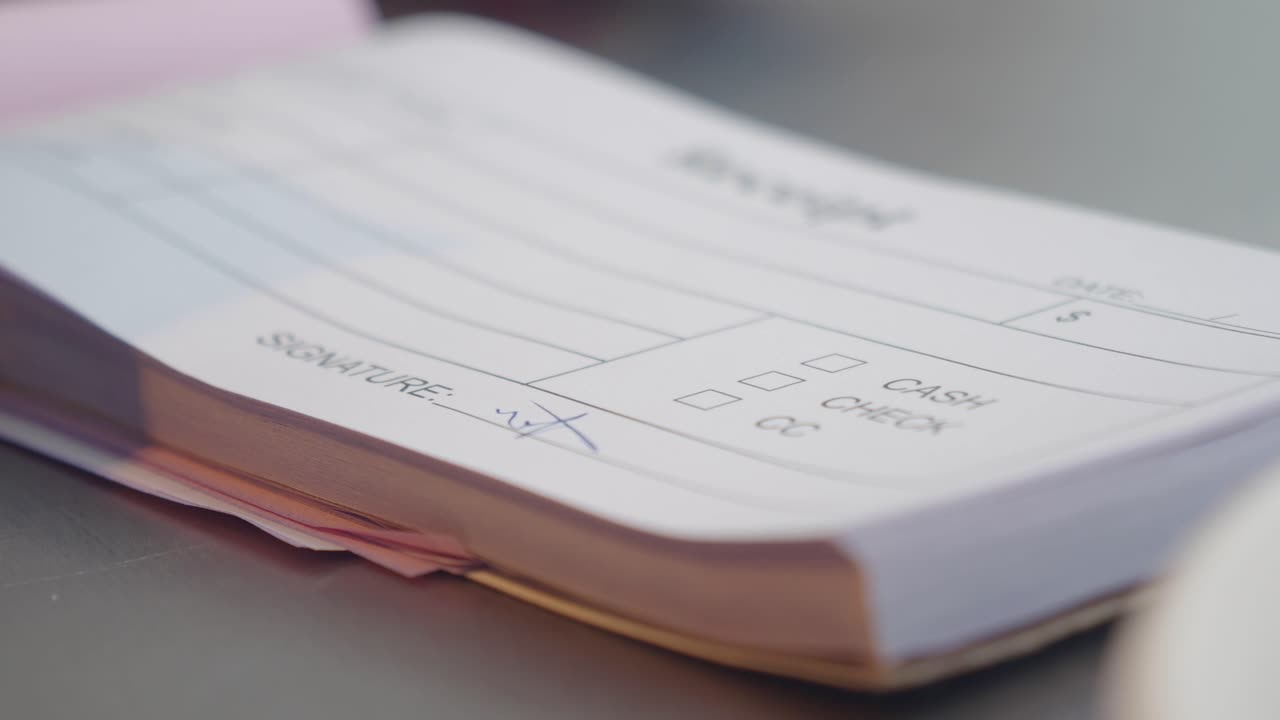 persona que firma un recibo