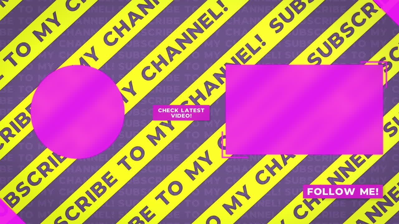 Modello per la schermata finale di YouTube