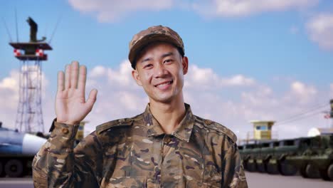 soldier greeting