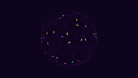 interconnected lines and dots in a complex network pattern