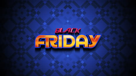 Geometrische-Brillanz:-Black-Friday-Mit-Blauen-Quadraten-Auf-Einem-Modernen-Schwarzen-Farbverlauf