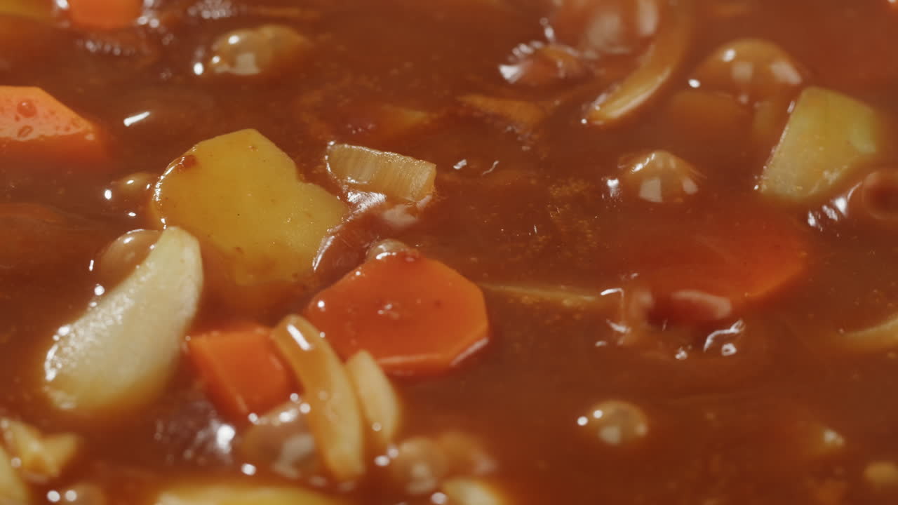 Japanese curry rice with fry pork Tonkatsu, Katsu Kare, Japanese breaded cooking dinner in restaurant, close up macro of asian food