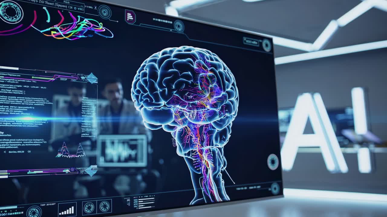 Brain Visualization on a Digital Medical Display