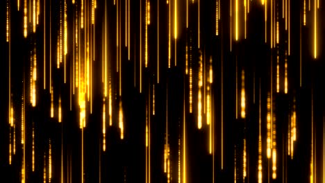 glamour golden neon rain. champion promotion. winner screen concept. holiday celebration abstract background. seamless loop.