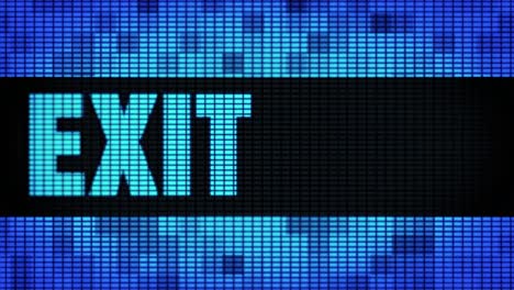 Exit Sign on Digital Display
