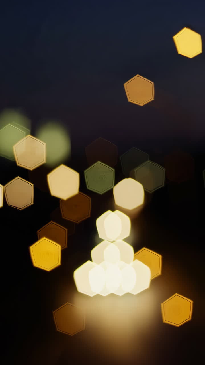Abstract Bokeh of Night City Lights