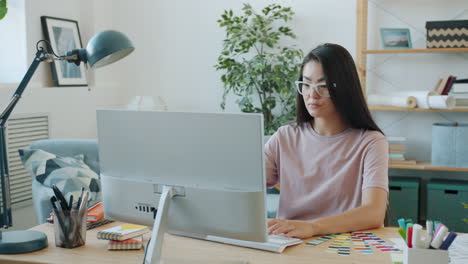 woman designer working on a design project