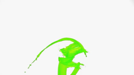 green lines in super slow motion rising
